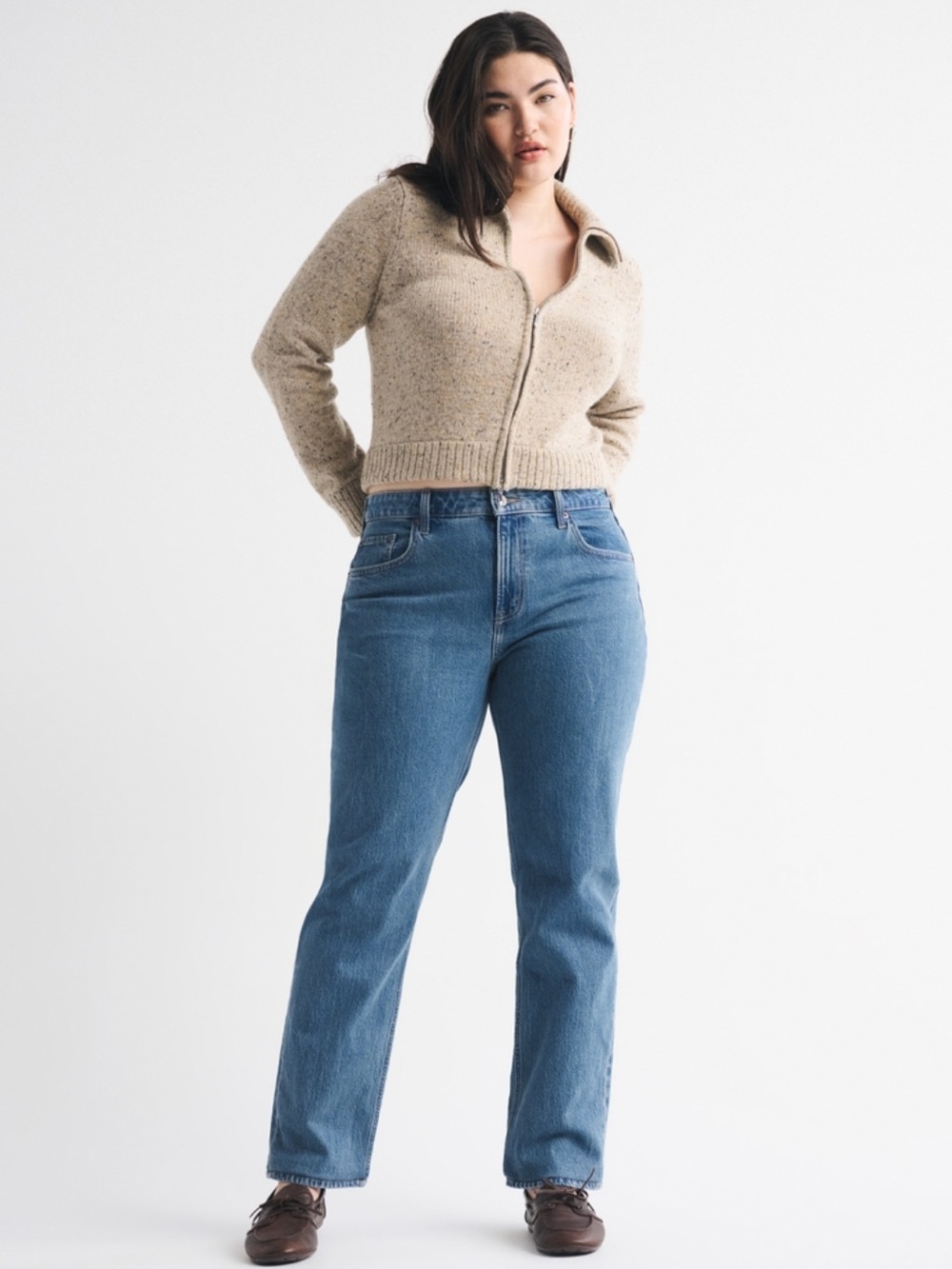 Abercrombie Curve Love | Mid Rise 90s Straight Jean
